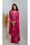 Chinon handworked salwar suit rani pink