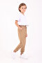 Boys' Sweatpants School and Daily Basic Sweatpants Two Thread Transitional Beige 5-14 Years Old Beige - 6