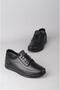 Seç P605 Genuine Leather Comfort Men's Shoes Black - 6
