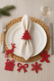 Christmas Themed Napkin Ring Set – Christmas Table Decoration Accessory Decorative Set of 8 - 2