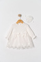 Baby Girl Religious Ceremony Dress with Bandana, Lace, Newborn Hospital Discharge Outfit, Bridal Dress, Evening Dress, Religious Ceremony Dress 71 - 3