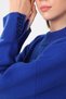 Cobalt Women's Half Turtleneck Cashmere Knit Sweater with Slit Detail on the Sleeve - 3