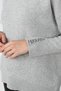Gray Sleeve Slit Detailed Half Turtleneck Cashmere Women's Knitwear Sweater - 3