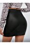 Women's Faux Leather Shaping / Sculpting Mini Skirt - 4