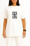 Oversized Gym Lover Squat Girl Gym Fitness Chest Printed Unisex T-Shirt - 2