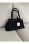 Black Suede Women's Shoulder and Arm Bag EN32 BOY16 - 2