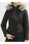 Genuine Leather Detachable Hooded Women's Coat - 3