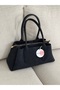 Black Suede Women's Shoulder and Arm Bag EN32 BOY16