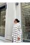 Women's Striped Long Knitwear Dress - 3