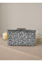 Luxury Black Suede 5 Size Silver Crystal Stone Embroidered Evening Dress Bag |   And Night Clutch - 3