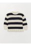 Lcw Baby Navy Blue Crew Neck Baby Girl Knitwear Sweater and Pants 2-Piece Set - 4