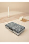 Luxury Black Suede 5 Size Silver Crystal Stone Embroidered Evening Dress Bag |   And Night Clutch - 6