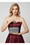 Luxury Black Suede 5 Size Silver Crystal Stone Embroidered Evening Dress Bag |   And Night Clutch