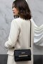 Women's Black Flat Crossbody Hand & Shoulder Bag 381 - 2