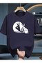 Rabbit Printed Crew Neck Short Sleeve Tshirt