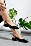 Women's Imported Heeled Shoes with Adjustable Back and Laser Engraving (41/42 Special Large Size) - 4