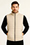 Men's Inflatable Zippered Vest Water Repellent Quilted Lined Fabric with Pockets Lightweight Winter Sports Comfortable Fit - 2