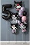 Kuromi Birthday Themed Balloon Set 5 Years Old Black Number Balloon + 4 Different Models Full + Set Balloon Bouquet