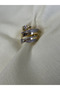 Spiral Zircon Stone Ring