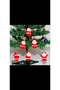 6-Piece Red Santa Claus Ornament Christmas Tree Ornament 5 cm