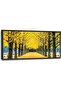 Beautiful Framed Canvas Wall Art 55x110 cm with Outer Frame, Elegant Home Decor