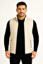 Men's Inflatable Zippered Vest Water Repellent Quilted Lined Fabric with Pockets Lightweight Winter Sports Comfortable Fit - 4