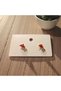Red Koi Fish Earrings – Symbol of Good Luck Red and Gold Color Small Earrings (1 Pair) - 4