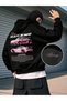 Double Layer K Hooded Zippered Sweatshirt for Men, - 2