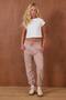 Women's Elastic Waistband Pocketed Lace-Up Sweatpants