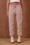 Women's Elastic Waistband Pocketed Lace-Up Sweatpants - 3