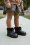 Children's Waterproof Fur Rain Boots 2828Nav - 3