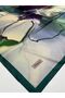 Silk-Look Emerald Green Crystal Scarf – Twill Stylish Design 90X90 - 6