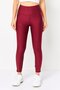 Women Sportswear Fit Training Ankle Leggings, Maroon