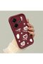 Simple Burgundy Phone Case for Xiaomi Poco M6 4g Compatible Silicone Material Shockproof