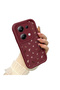 Xiaomi Poco M6 Pro 4g Compatible Silicone Material Shockproof Simple Burgundy Phone Case - 3