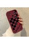 Xiaomi Redmi 10C Compatible Silicone Material Shockproof Simple Maroon Phone Case