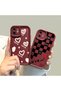 Xiaomi Redmi 14C Compatible Silicone Material Shockproof Simple Claret Red Phone Case - 7