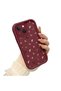 iPhone 13 Compatible Silicone Material Shockproof Simple Burgundy Phone Case - 5