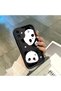 Anti-Think Simplicity Soft Silicone Phone Case for iPhone 11 Compatible Panda