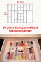 Set of 24 Transparent Drawer Organizers Modular Makeup Jewelry Cosmetic Organizer (Hard Plastic) - 3