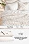 Quilted Velvet Bedspread Set Single Supersoft 2 Piece Soft Fiber Filled Dowry Cream - 2