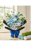 75 Pieces of 3-Piece Chenille Set in White, Baby Blue, and Light Green, Fuzzy Wire Suitable for Flower Making - 4