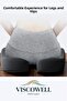 Orthopedic Visco Sitting Pillow Sofa Chair Cushion Coccyx Pillow Black - 5