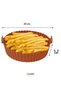 Colorful Heat Resistant Washable Silicone Oven and Airfryer Round Model Baking Mat 20 cm (54 - 3