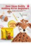 Easy Amigurumi Kit Deer Tooth Easy Explanation with Video for Beginners Amigurumi Knitting Set