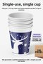 7 oz Cardboard Cups (200) ml - 100 Pieces - Blue Colored Leak-Proof Paper Cups Istanbul