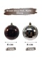 8 cm – Brown Matte Shiny Christmas Ball Ornament Disco Ball 6 Pieces Decorative Tree and Party Ornament - 3