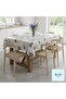 Fiesta Fiber Lined PVC Non-Slip Stain Resistant Wipeable Tablecloth - 7