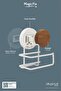 حامل ورق خشبي منقوش من Magic Fix Magic Sticky White Lux WC - 3