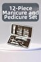 Preminium 12 Pieces Manicure Pedicure Set Nail Care Callus Removal Hand Foot Care - 2